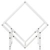 vidaXL Firewood Rack White 50x25x50 cm Cold-rolled steel