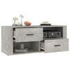 vidaXL TV Cabinet Concrete Grey 100x35x40 cm Engineered Wood