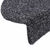 vidaXL Stair Mats Self-adhesive 20 pcs 65x21x4 cm Dark Grey Half Round Large