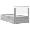 vidaXL Bed Frame Grey Sonoma 75 x 190 cm Engineered Wood