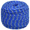 vidaXL Boat Rope Blue 8 mm 250 m Polypropylene