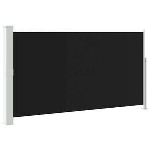 vidaXL Patio Retractable Side Awning 170x300 cm Black