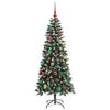 vidaXL Artificial Christmas Tree with 150 LEDs Green 66 x 66 x 150 cm