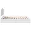 vidaXL Storage Bed with Headboard White 160 x 200 cm Engineered Wood