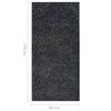 vidaXL Runner Rug BCF Anthracite 80x150 cm