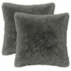 vidaXL Cushion Cover 2 pcs HEERLEN Light Grey 30 x 30 cm PV Fleece