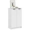 vidaXL Shoe Cabinet High Gloss White 59x35x100.5 cm Engineered Wood