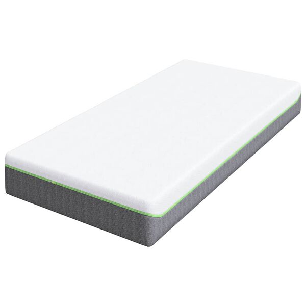 vidaXL Mattress White and Grey 90 x 200 cm Pocket Spring