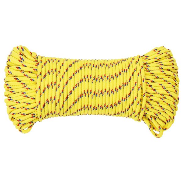 vidaXL Boat Rope Yellow 3 mm 250 m Polypropylene