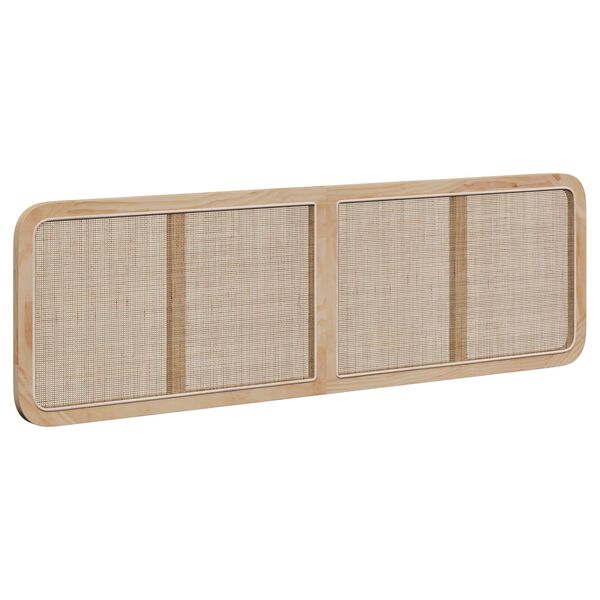 vidaXL Headboard with Headboard Natural 180 x 55x 3 cm Rattan