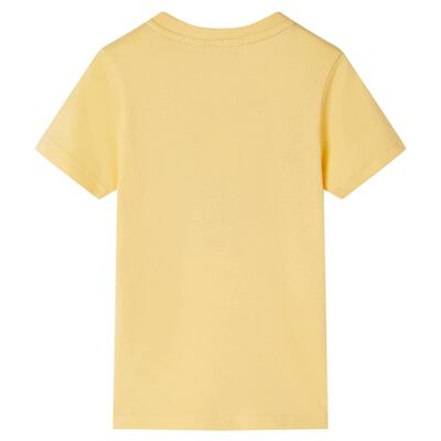 Kids' T-shirt with Short Sleeves Yellow 92