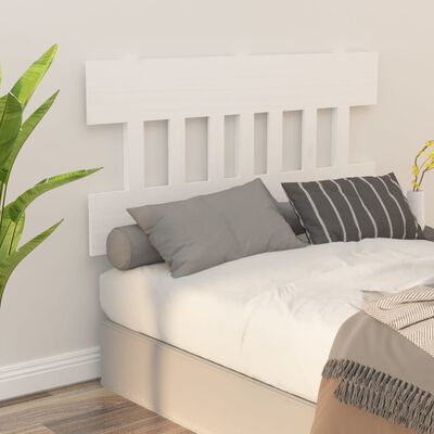 vidaXL Bed Headboard White 138.5x3x81 cm Solid Wood Pine