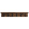 vidaXL Wall-Mounted Coat Rack Smoked Oak 60 x 10.5 x 10.5 cm