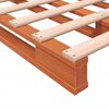 vidaXL Pallet Bed without Mattress Wax Brown 140x200 cm Solid Wood Pine