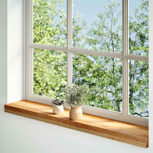 vidaXL Window Sills 2 pcs&nbsp;Light Brown 80x15x2 cm Solid Wood Oak