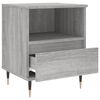 vidaXL Bedside Cabinet Grey Sonoma 40x35x50 cm Engineered Wood