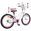vidaXL Kids Bike 18'' for 5-7 Years Old White