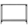vidaXL Console Table Grey Sonoma 101x30.5x75 cm Engineered Wood
