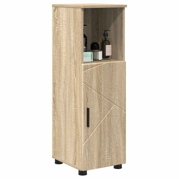 vidaXL Bathroom Cabinet with Storage Sonoma Oak 30 x 35 x 95 cm