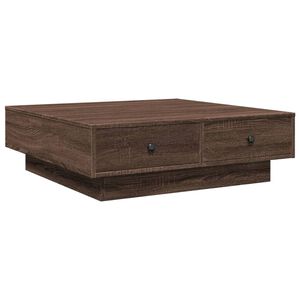 vidaXL Coffee Table Brown oak 90x90x28 cm Engineered Wood