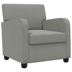 vidaXL Armchair Dark Grey Velvet