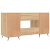 vidaXL Desk Sonoma Oak 140x50x75 cm Engineered Wood