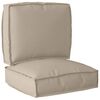 vidaXL Pallet Cushion Set 2 pcs Taupe Oxford Fabric