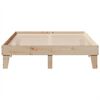 vidaXL Bed Frame without Mattress 150x200 cm King Size Solid Wood Pine