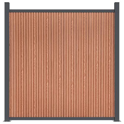 vidaXL Fence Panel Brown 1391x186 cm WPC
