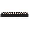 vidaXL Ottoman Bed Frame No Mattress Black Double Velvet