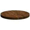 vidaXL Table Top Dark Brown &Oslash; 60 x 4 cm Solid Oak Wood