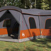 vidaXL Tent with Roof with Storage Grey and Orange 680 x 510 x 210 cm