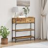 vidaXL Console Table Old Wood 72.5 x 25 x 75 cm Engineered Wood