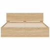 vidaXL Bed Frame without Mattress Sonoma Oak 140x200 cm
