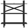 vidaXL Bookshelf Black Oak 100 x 33.5 x 102 cm Engineered Wood