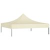 vidaXL Party Tent Roof 2x2 m Cream 270 g/m&sup2;