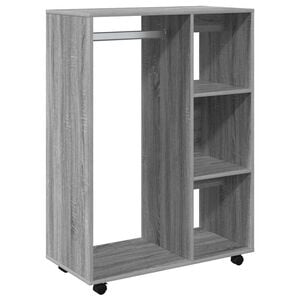 vidaXL Wardrobe Grey Sonoma 80x40x110 cm Engineered Wood