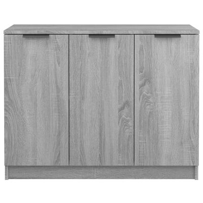 vidaXL Sideboard Grey Sonoma 90.5x30x70 cm Engineered Wood
