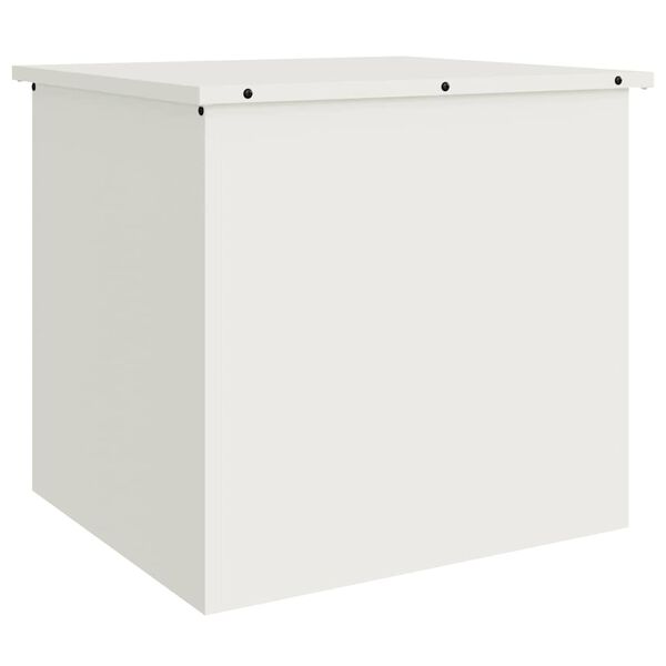 vidaXL Outdoor Storage Box White 55 x 50.5 x 50 cm Steel