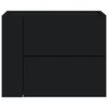 vidaXL Wall-mounted Bedside Cabinet Black 45x30x35 cm