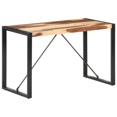 vidaXL Dining Table 120x60x75 cm Solid Wood with Sheesham Finish