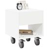vidaXL Bedside Table White 40.5 x 40 x 48 cm Engineered Wood