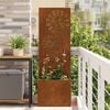 vidaXL Garden Privacy Screen Rusty 50 x 140 cm Weathering steel
