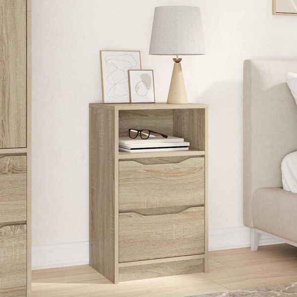 vidaXL Bedside Table Sonoma Oak 40 x 30 x 467 cm Engineered Wood