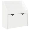 vidaXL Kids Bookshelf with Drawer High Gloss White 60 x 29.5 x 69 cm