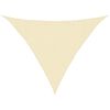 vidaXL Sunshade Sail 160 g/m&sup2; Cream 3,5x3,5x4,9 m HDPE