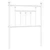 vidaXL Metal Headboard White 75 cm