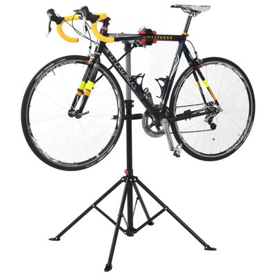 vidaXL Bike Repair Stand 103x103x(115-200) cm Steel Black