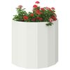 vidaXL Planter White 60 x 30 x 50 cm Steel