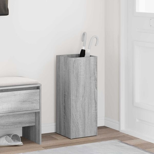 vidaXL Umbrella Stand Grey Sonoma 25 x 24.5 x 64 cm Engineered Wood